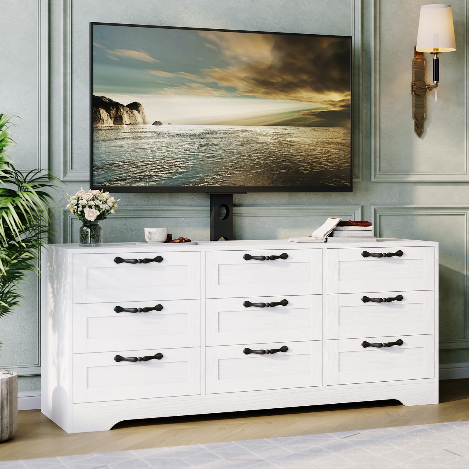 Photo 1 of ** SIMILAR ** GarveeHome 9 Drawer TV Stand with Mount
