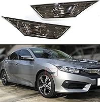 Vista 1 de Lámpara con foco LED para luz de balizamiento lateral de cristal ahumado para 2016-2017 HONDA CIVIC JDM
