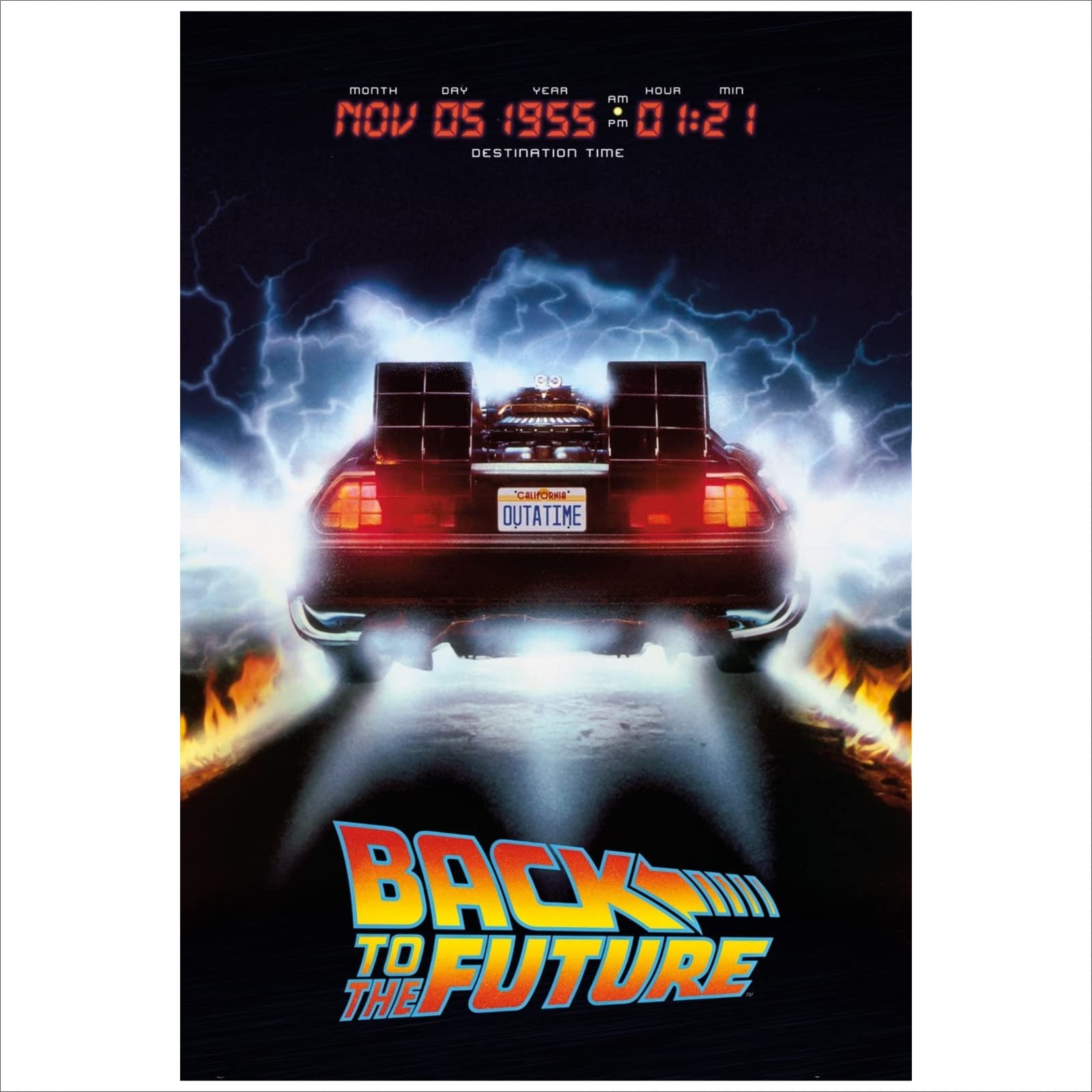 Poster Back To The Future - Affiche Cinéma 300g - Impression Haute Qualité - Fabriqué En France