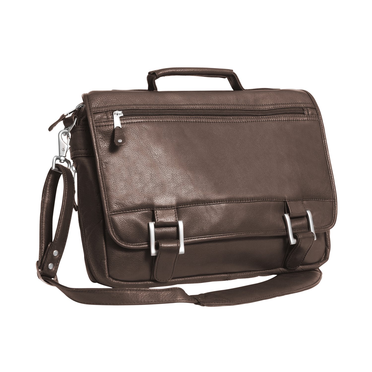Canyon Outback Copper Canyon 15-inch Leather Expandable Briefcase, Brown, One Size