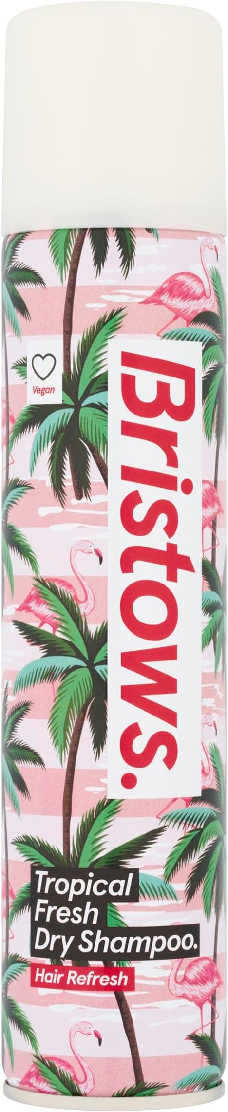 Bristows Tropical Fresh Dry Shampoo, Tropical Fragrance, Refreshes Hair Between Washes, Absorbs Excess Oil Without Drying Out Hair and Scalp, Vegan Friendly, 200 ml