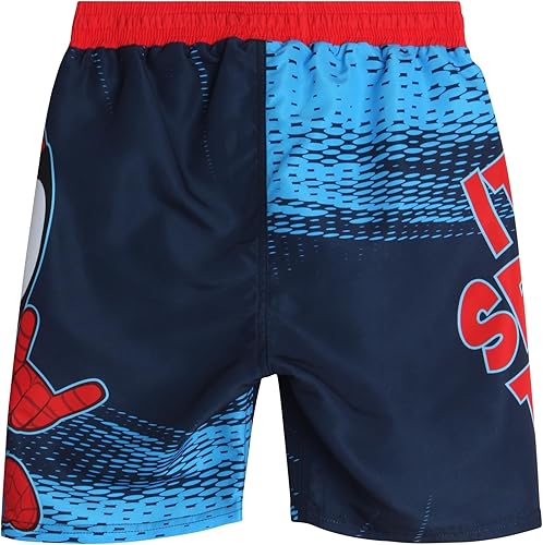 Miniatura 6 de Marvel Conjunto de camiseta de natación y traje de baño para niños, 2 piezas Spiderman Spidey & His Amazing Friends UPF50+ (2T-12)