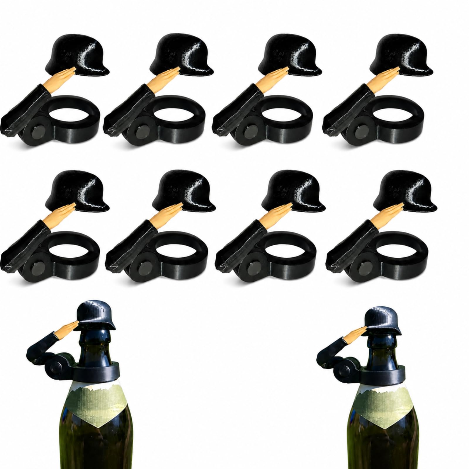 Soldat Salut hełm na butelki piwa, żołnierski salut, zamknięcie butelki piwa, na imprezę, grilla, bar