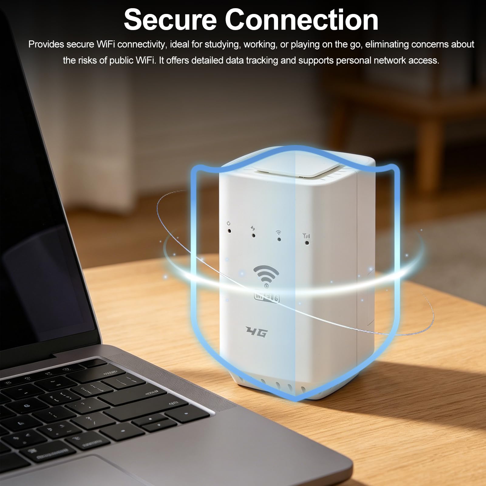 Router LTE CPE 4G, 32 Utenti Wi Fi Porte RJ45 Modem Wireless Portatile Wi Fi 6 Hotspot per Casa o in Auto da Condividere, 300 Mbps con Slot per Scheda SIM Interfaccia WAN LAN