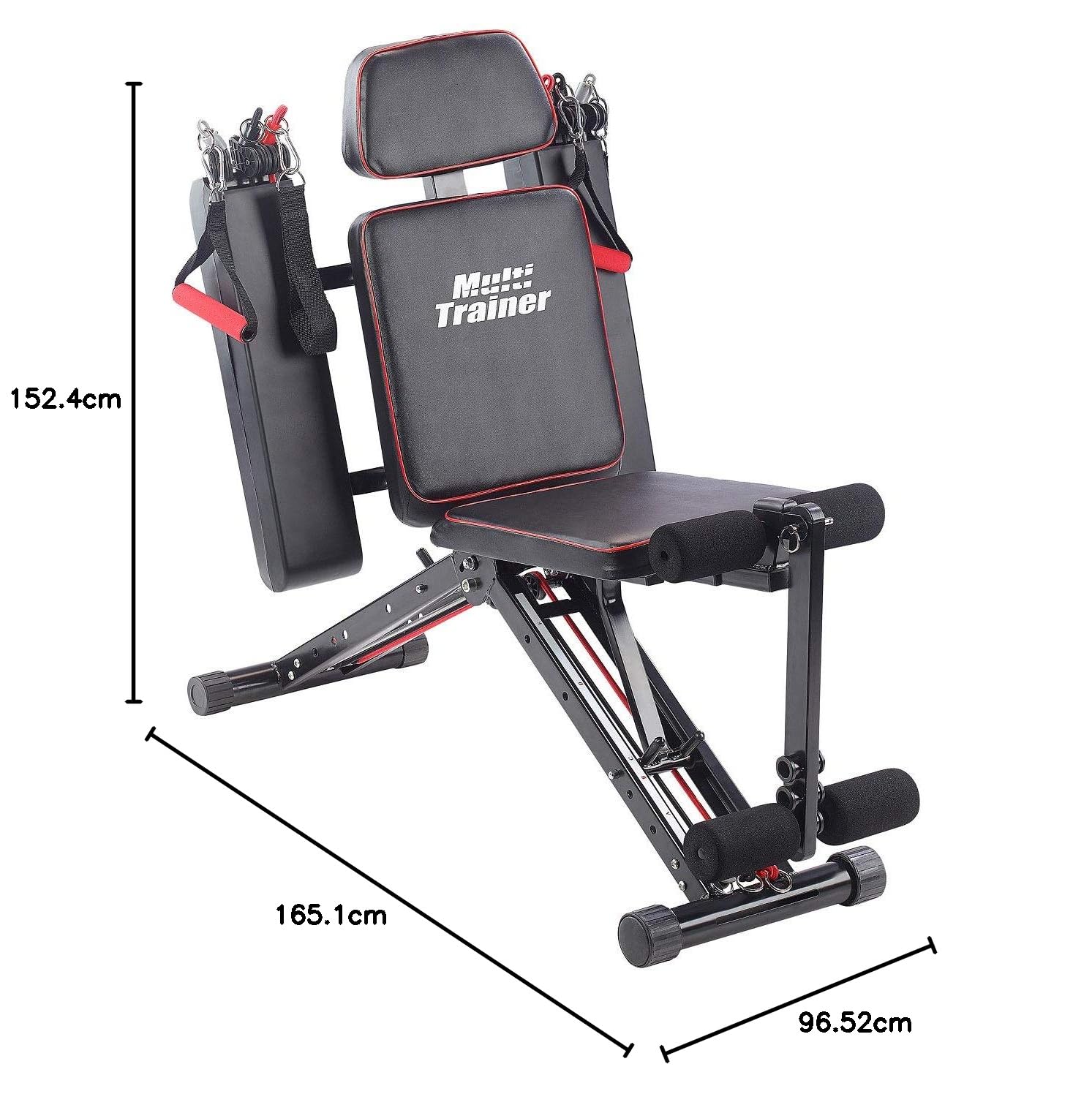 PEARL Sports Multi Trainer: 40in1 Ganzkörper Krafttrainer HT-640 mit 40 Übungen (Ganzkörper Trainer, Multifunktionstrainer 40 in 1, Bank)