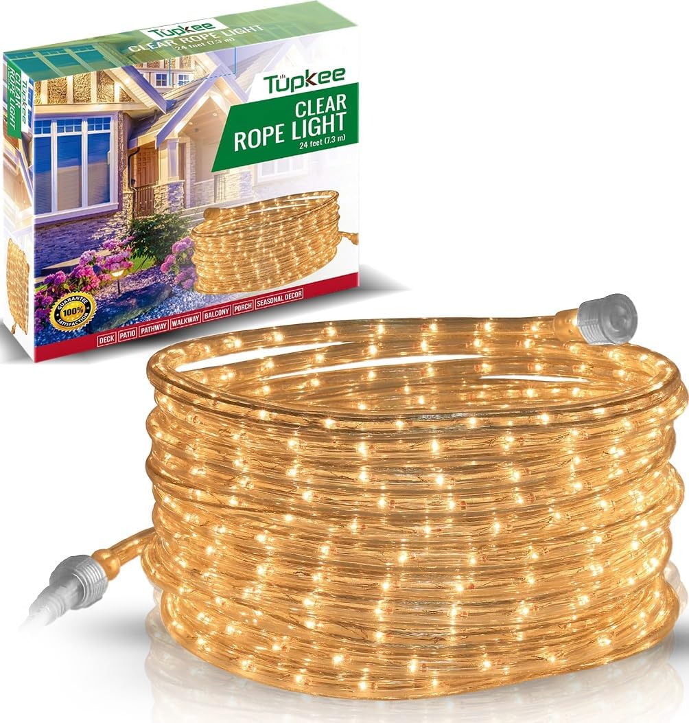 Amazon.com: Tupkee Incandescent Rope Light Clear - 24 Feet (7.3 m), for ...