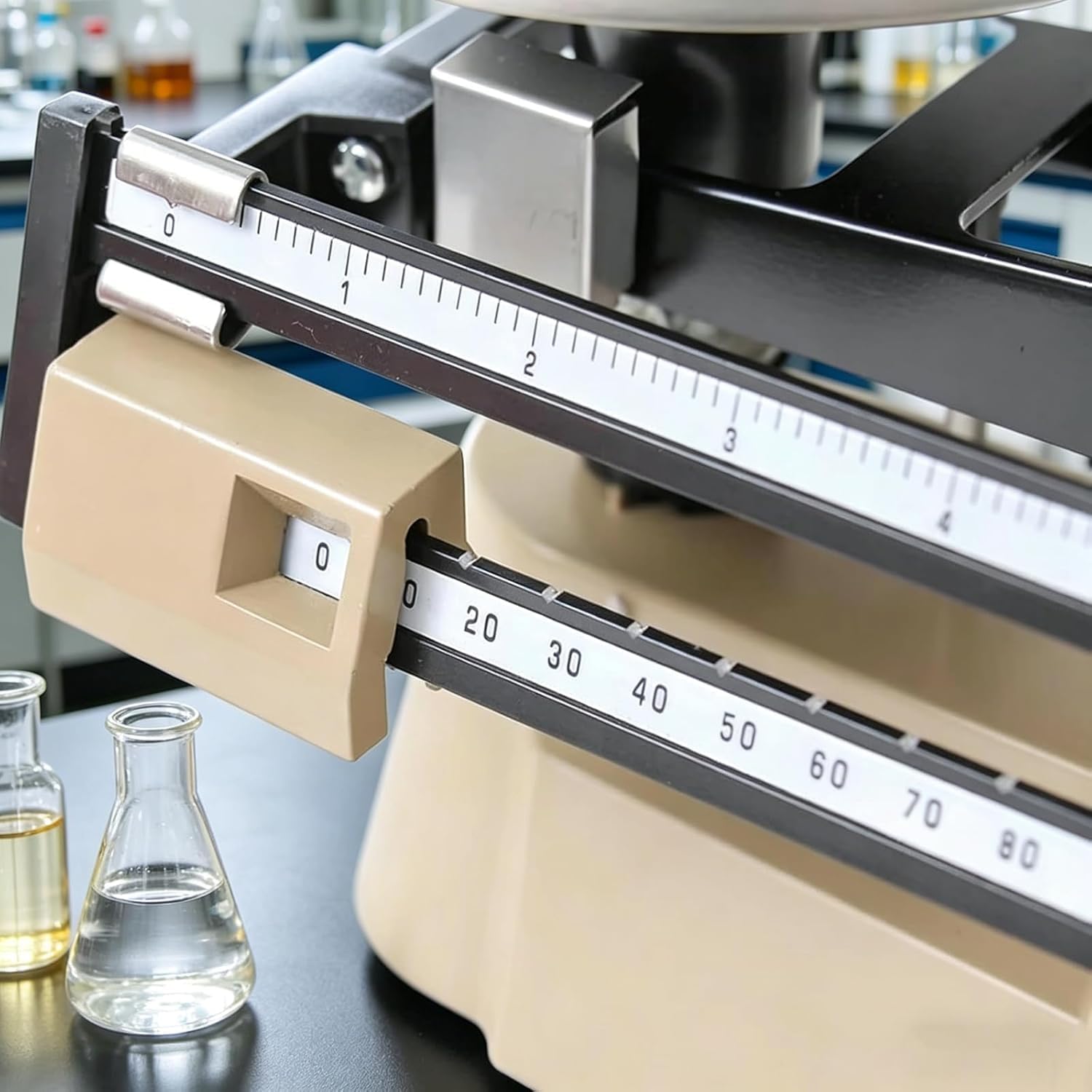 Zayuzo Bilance Meccaniche di Precisione, Bilance Analitiche a Doppio Piatto con 4 Pesi (1 kg, 500 G, 200 G, 100 G), Campo di Pesatura 0,1 G - 2000 G per Scuole Superiori, Laboratori