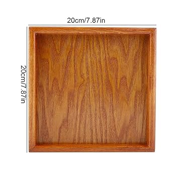 Amazon｜Atyhao 木製トレイ ティートレイ 正方形 配膳盆 お盆