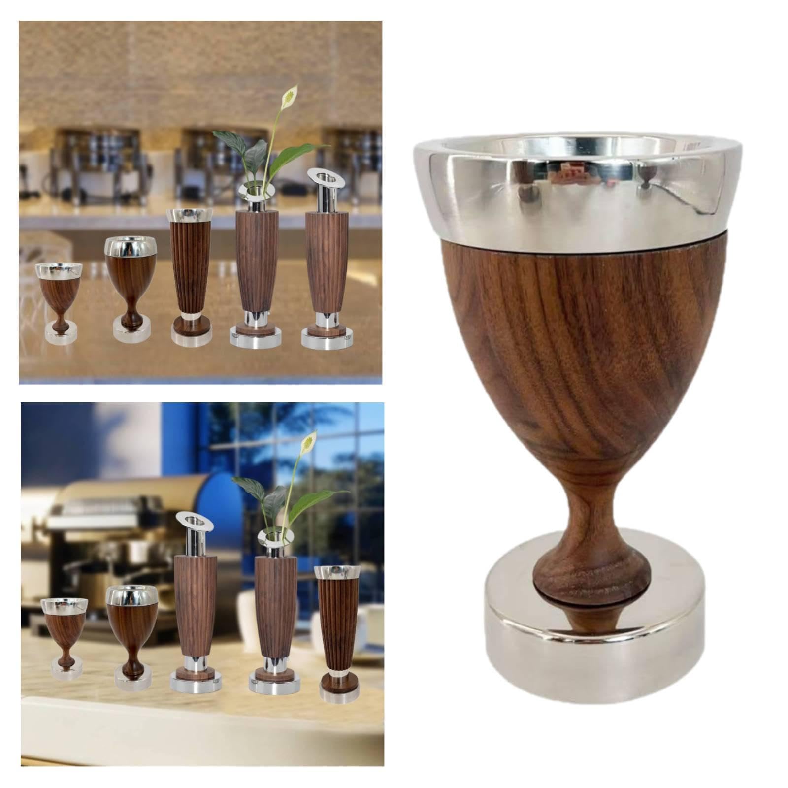 LOVIVER Jarrón Acero Inoxidable para Flores, Centro Mesa, decoración del hogar, arreglo Floral para cafetería, Entrada, Sala Bodas, Mesa Comedor, Style a