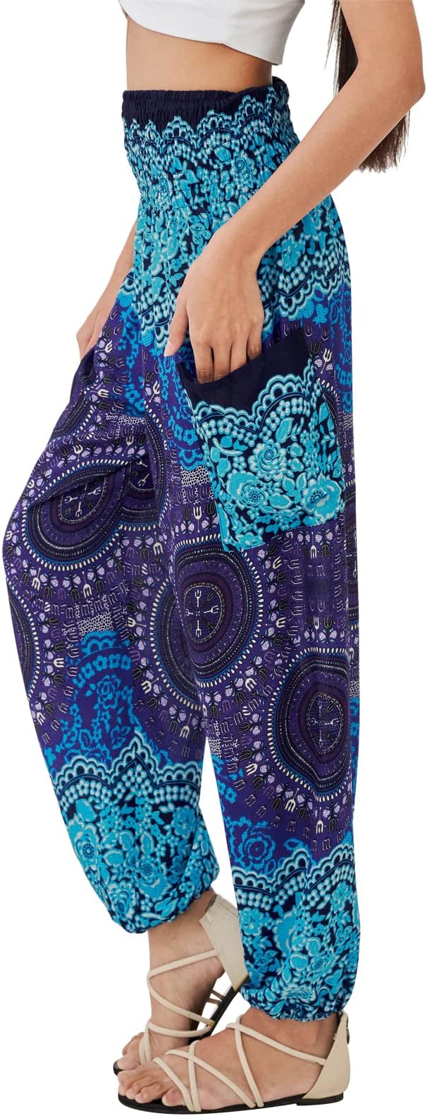 Joob JoobBoho Pants for Women - Hippie Harem Pants Women - Womens Yoga Pants – Comfy Bohemian Flowy Hippie Clothes