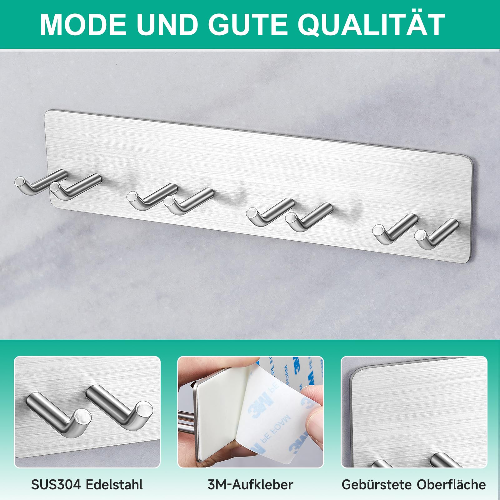 2 Stück Elektrische Zahnbürstenhalter Aus Edelstahl – Selbstklebend, Ohne Bohren