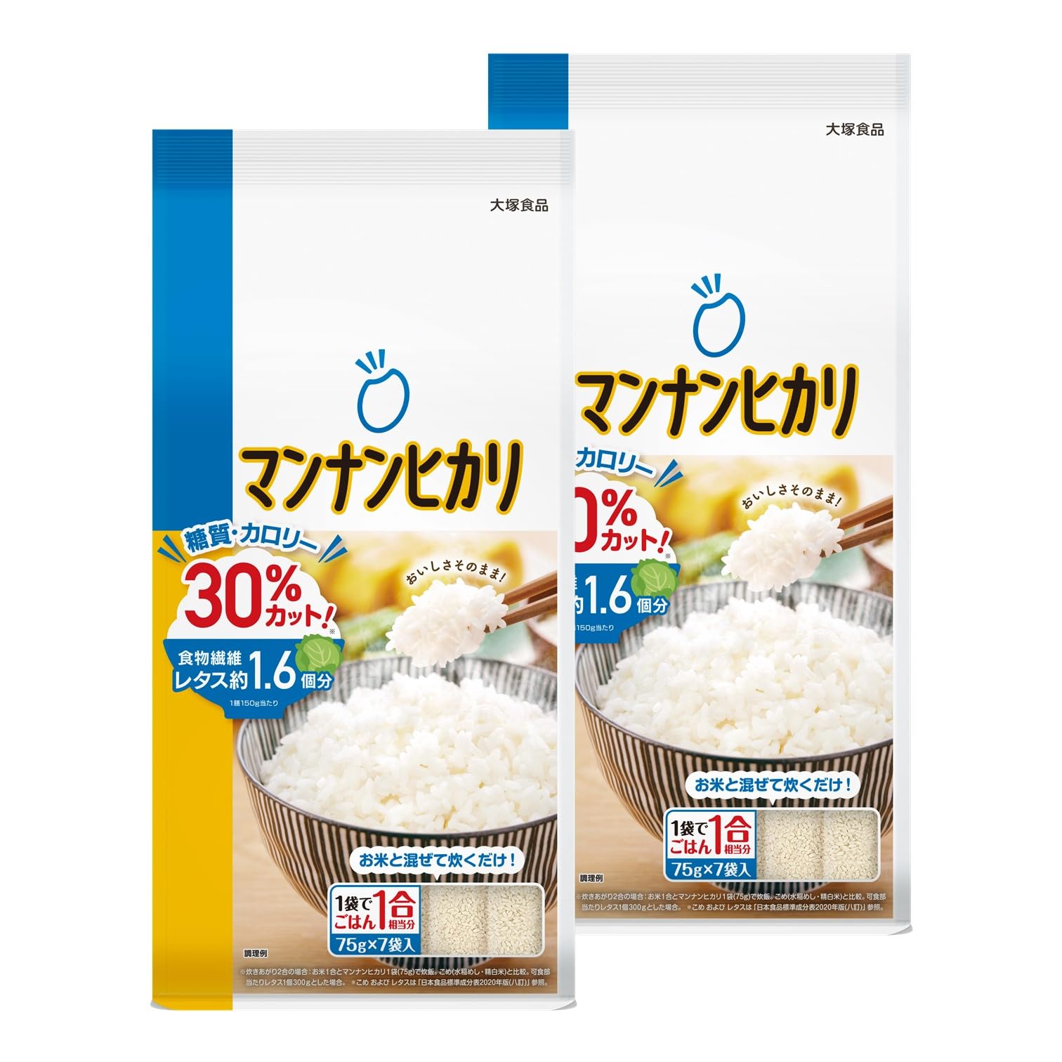 Amazon.co.jp: マンナンヒカリ 大塚食品 525g [スティックタイプ(75g×7