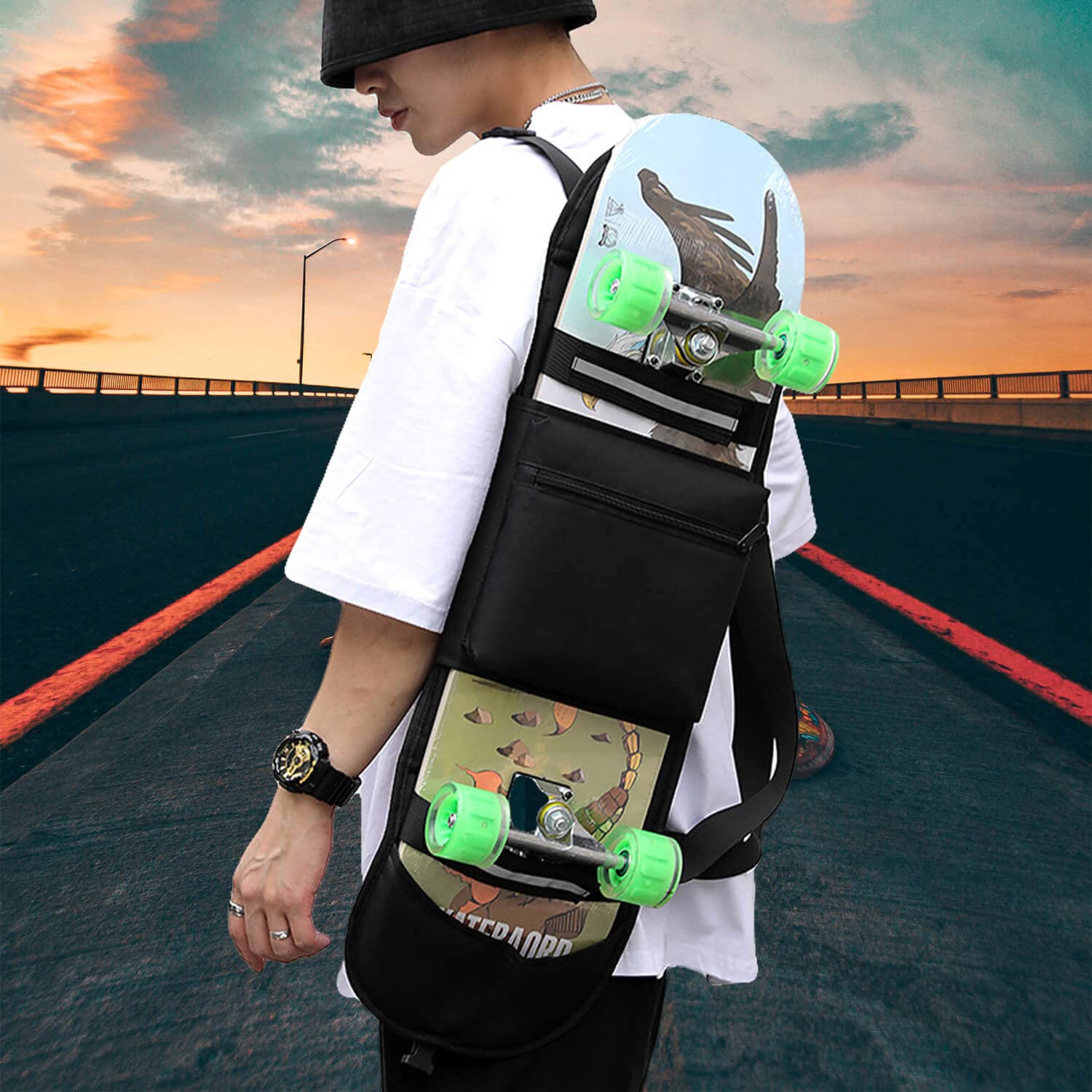 Skateboard Backpacks Foldable 
