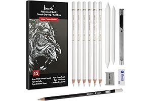 White Charcoal Pencils Set: Your Artistic Masterpiece