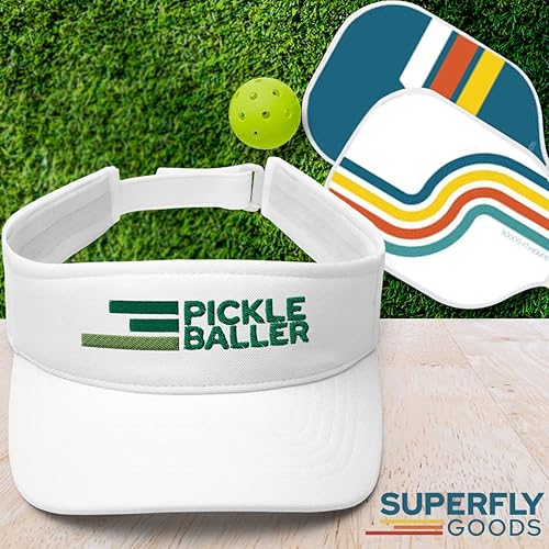 Miniatura 5 de Super Fly Goods Visera retro de pickleball Ideal para regalos de pickleball y pickleball Tamaño ajustable Visera para hombres y mujeres