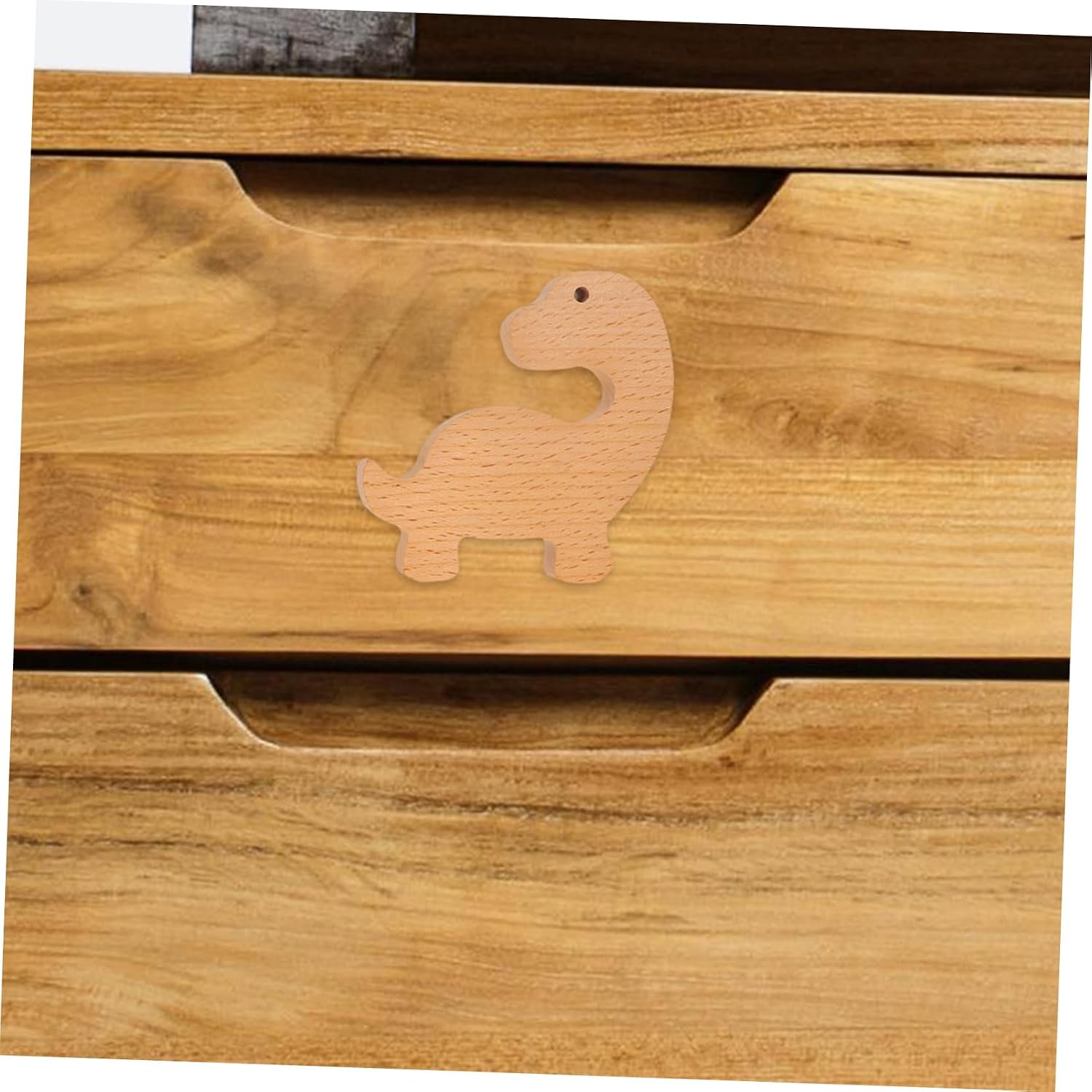 Wooden Dinosaur Drawer Knobs 6 Pack with Screws for Dressers