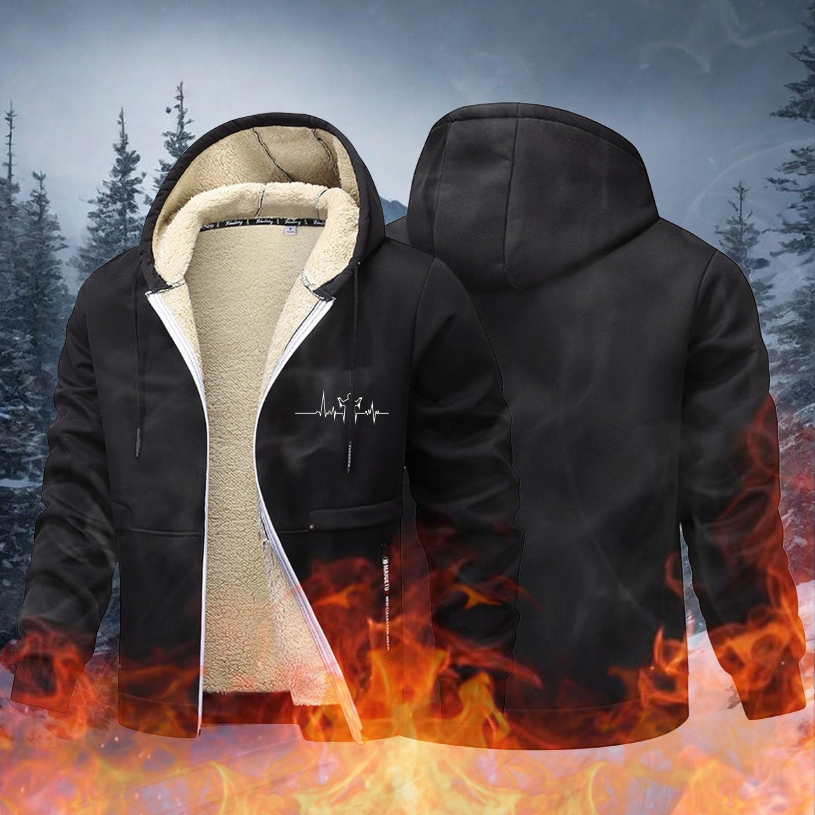Life Jacket Adult Leichte Freizeitjacke, Windbreaker für den Außenbereich, Softshell-Fleece-gefüttert, wasserfester Kapuzenmantel täglichen Gebrauch