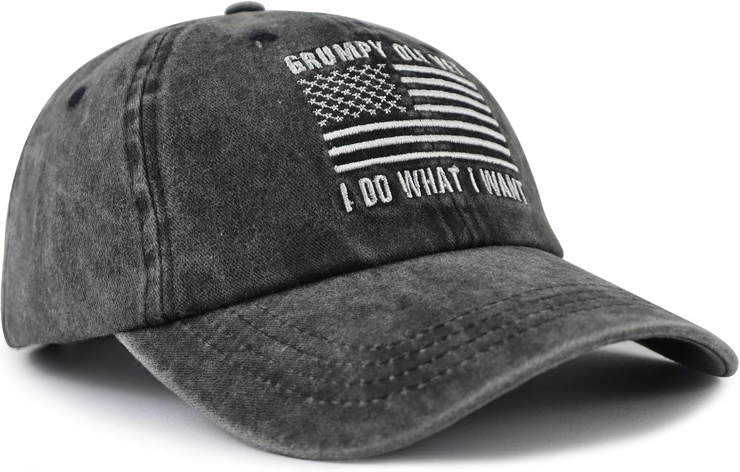 American Flag Veteran Hats for Men Women, Funny Adjustable Cotton Embroidered US Army Veteran Gifts Baseball Cap - Image 3