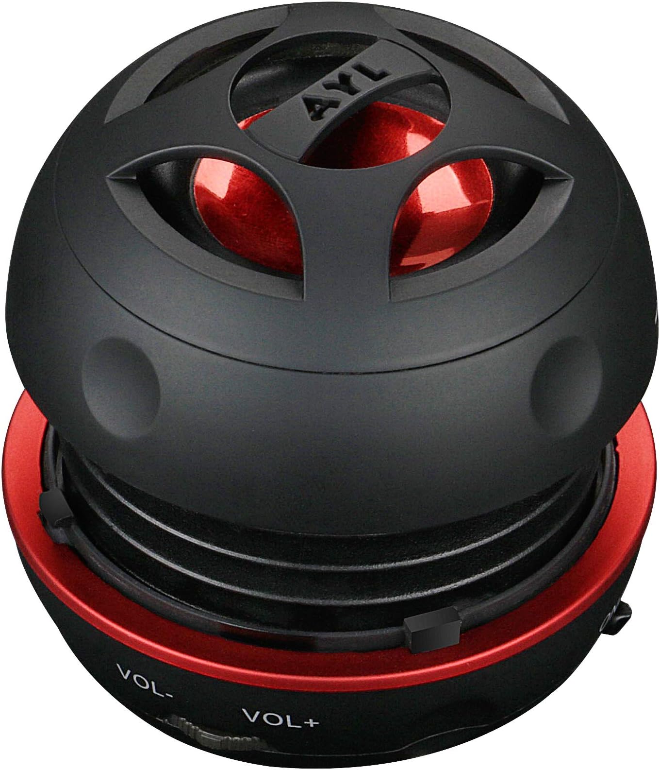 AYL Mini Speaker System, Portable Plug-in Speaker with 3.5mm Aux Input, External Audio for Laptop Computer, MP3 Player, iPhone, iPad, Cell Phone (Black)