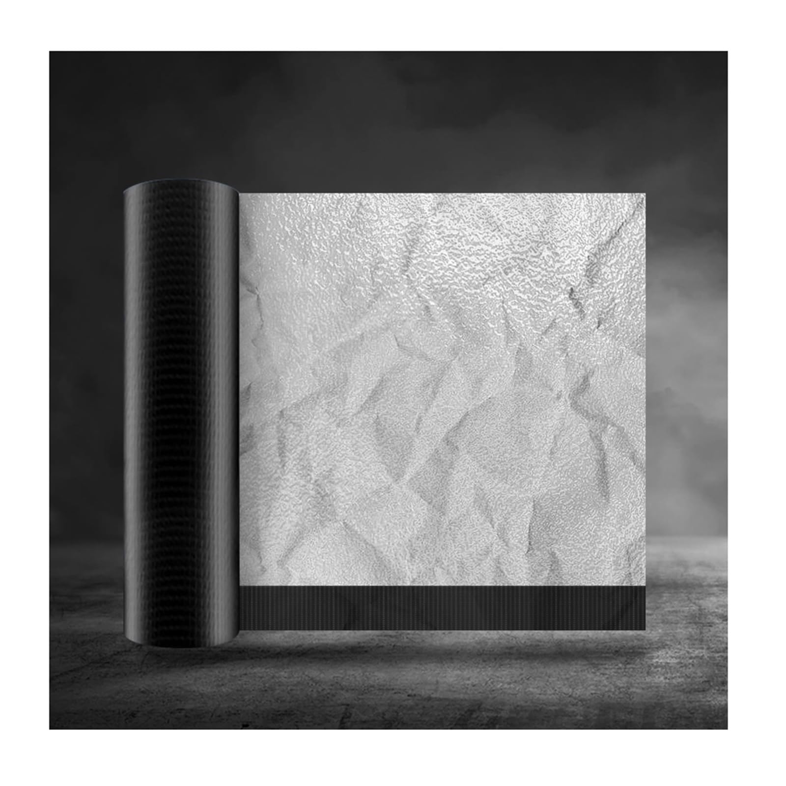 Cinta autoadhesiva de reparación de asfalto para techos, suelos y superficies, aislamiento térmico reflectante, anti-UV, 2 mm de grosor, rollo de 1 m x 6 m para sellado de grietas