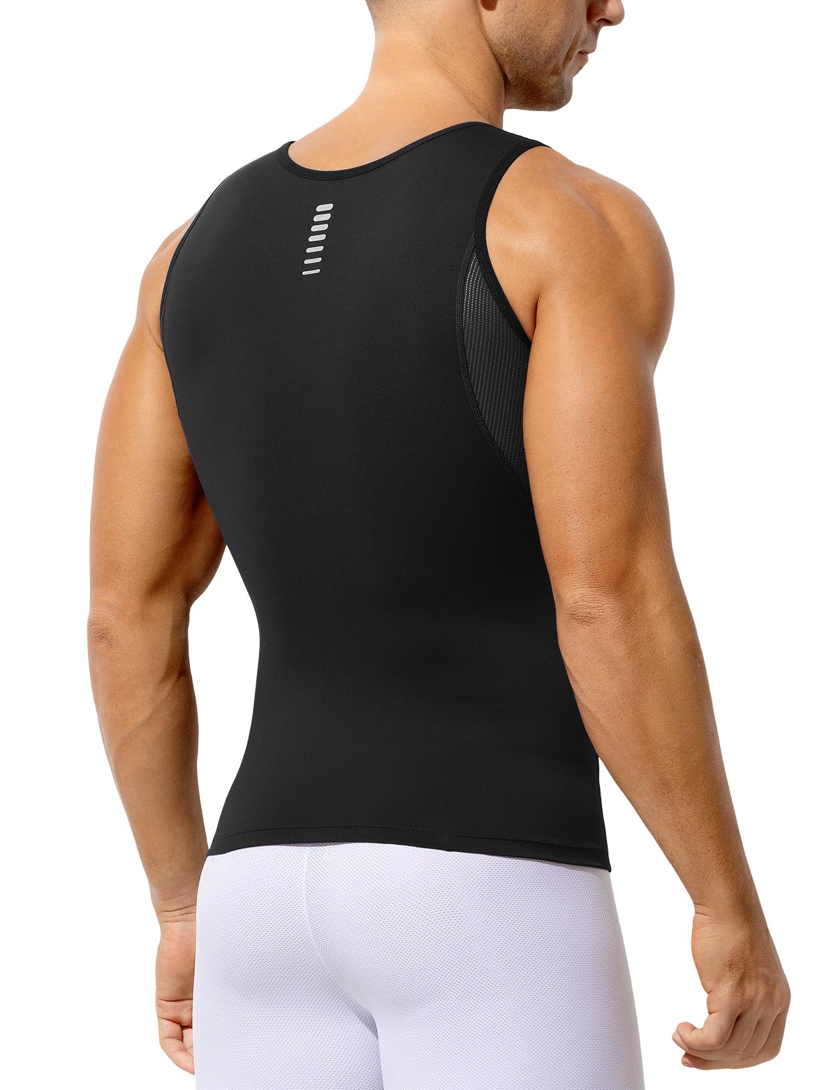 Canotte Compressione Uomo, Shapewear Maglietta Contenitiva Snellente Intimo Sportivo Fitness Canottiera - 3