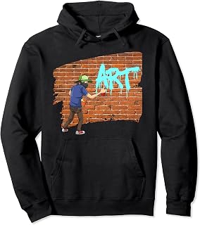 Spray paint graffiti wall art can rattle write brick life up Pullover Hoodie