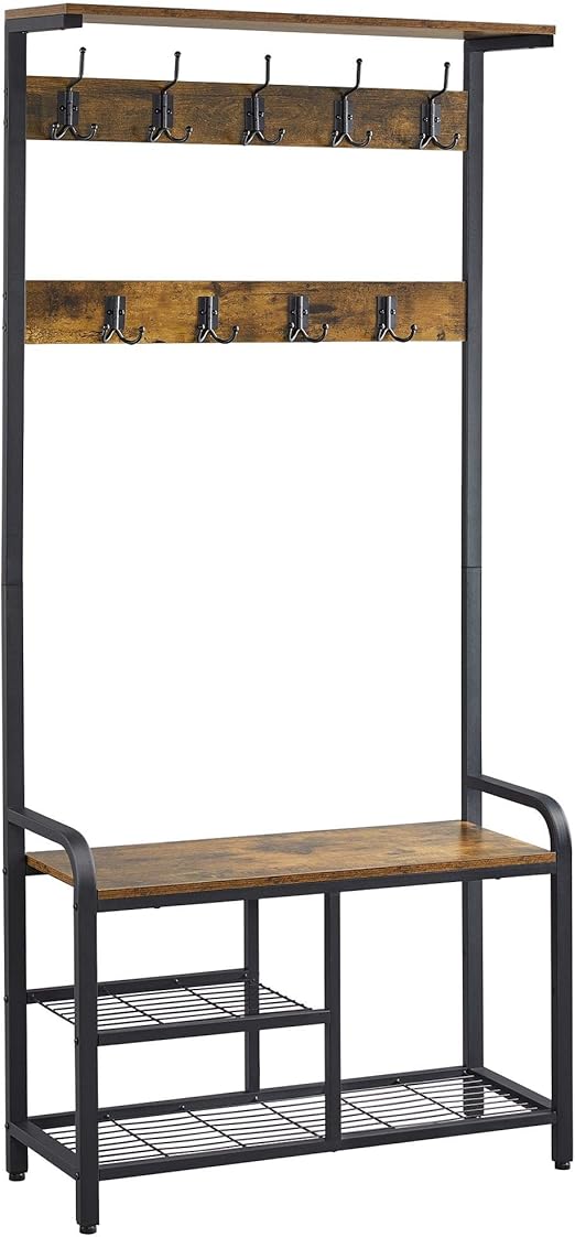 Yaheetech 72” H Multifunctional 3in 1 Hall Tree with Bench