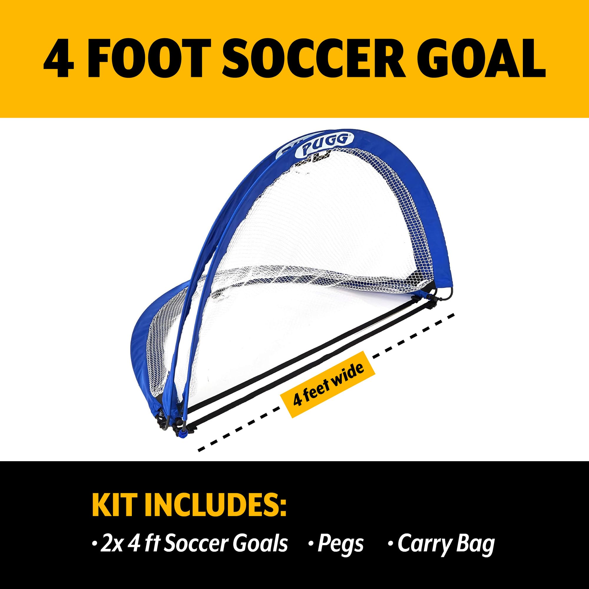Amazon.com : PUGG 4 Foot Pop Up Soccer Goal, Portable Training Amazon.com : PUGG 4 Foot Pop Up Soccer Goal, Portable Training