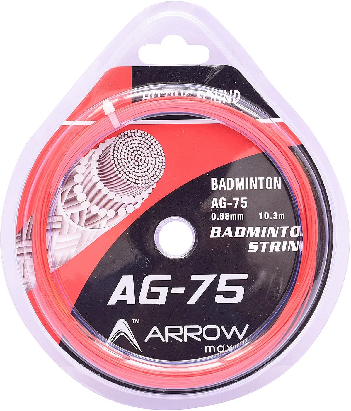 ArrowMax Basic Starters Badminton Gut Strings for General Rackets 0.68 Badminton String - 10.3 m (Red)-picture-21