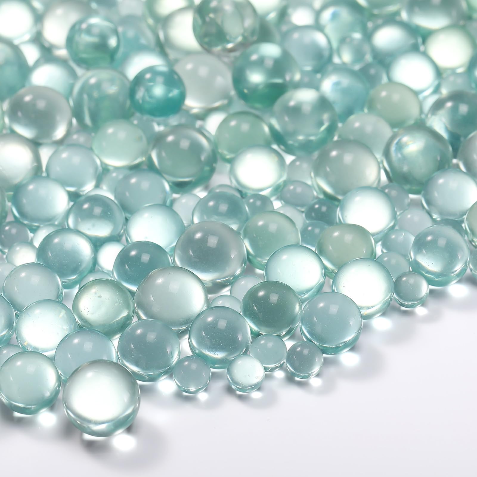 Piedras preciosas decorativas y canicas de vidrio transparente para manualidades
