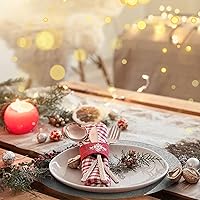 Vista 4 de 50 Pieces Silver Glitter Paper Place Mats Sparkle 14'' Round Disposable Table Mats Silver Sequin Doilies Decorative Placemats for Wedding Banquet