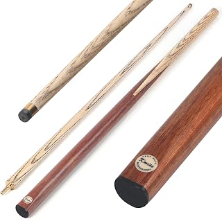 Kmise Pool Cue Set of 3-57'' Cue Stick with 9.5mm Pro Tip, Handcraft, Made of Maras, Black Walnut, and Chacate Preto Wood, Bar or House Use for Men or Women, Pool Sticks for Adults (18oz Black Walnut)