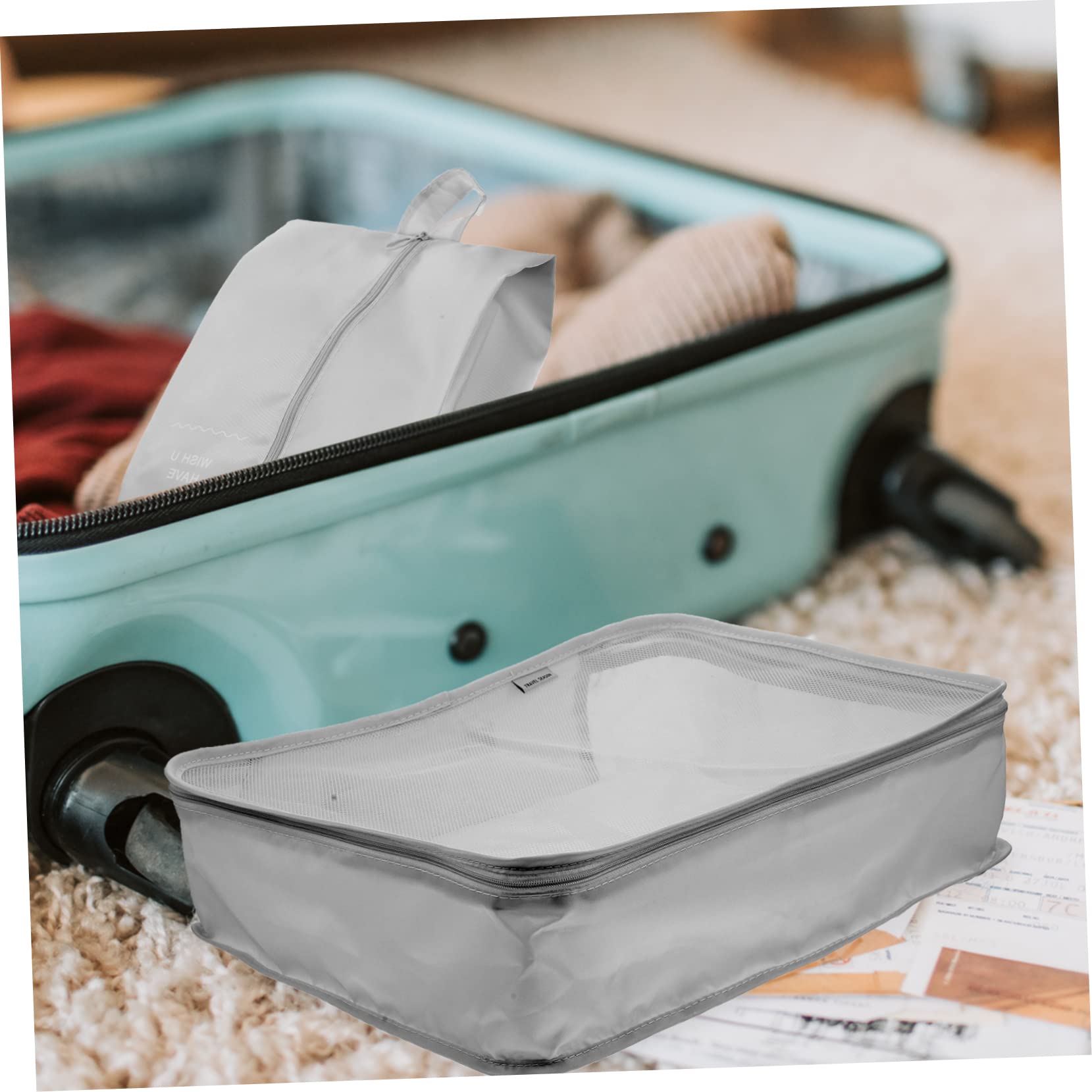 Veemoon Organizer Valigia Viaggio Borse Vestiti Borse Scarpe Trucco Accessori Cubi Organizzazione Accessori Viaggio Famiglia Lavoro Vacanze Escursioni Lunghi