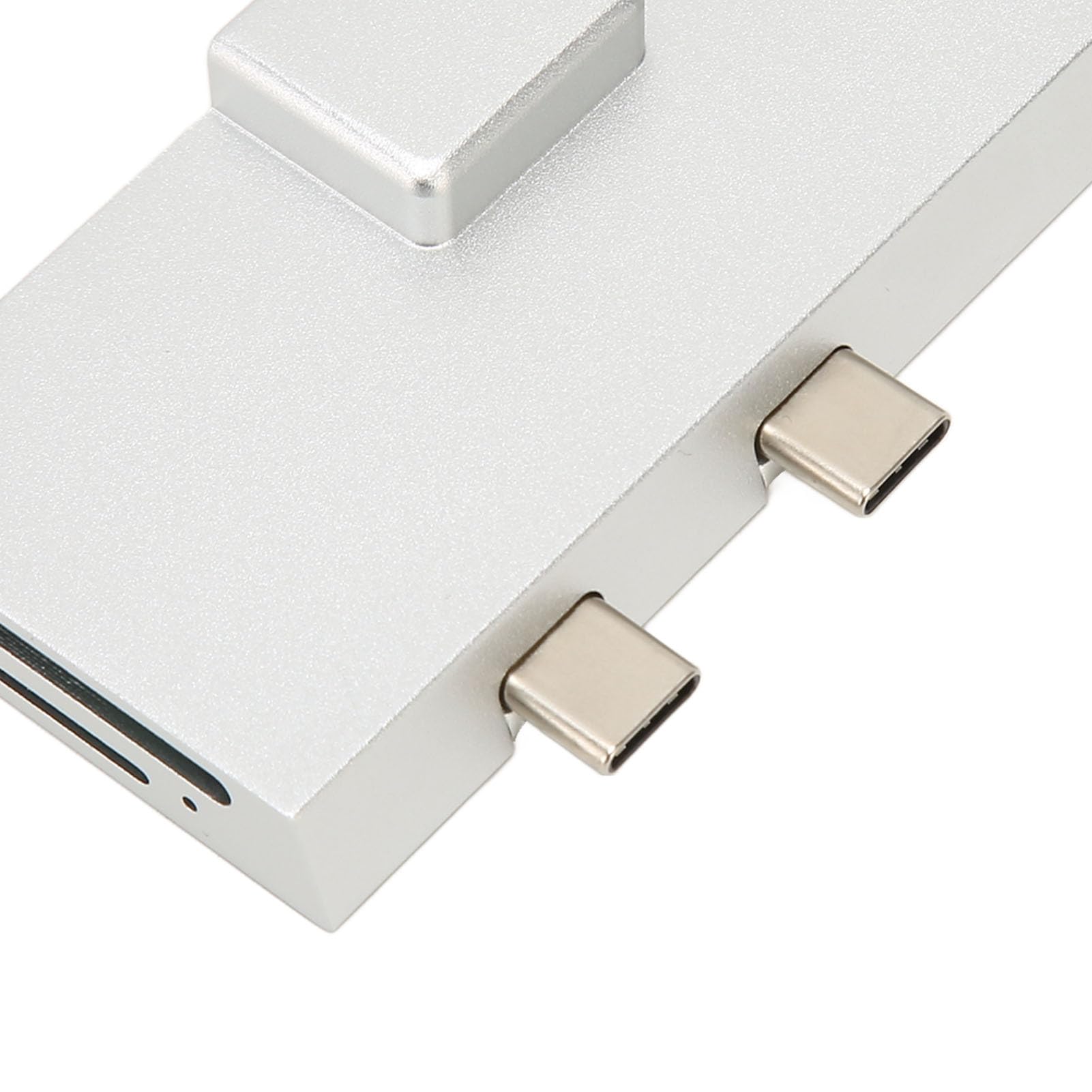 Docking station USB C Doppio hub di espansione USB C Professionale sette porte Plug and Play Adattatore per trasferimento dati ad alta velocità Lega di alluminio per esterni Pro 8