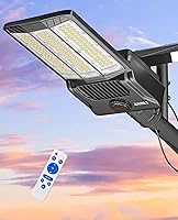 Vista 8 de JAYNLT Y-9800W Luces solares de calle al aire libre, 750000 lm 6500K Luces de estacionamiento comerciales de alta potencia del atardecer al