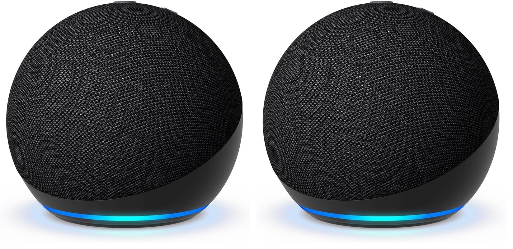 Echo Dot (5.ª generación, modelo de 2022) | Altavoz inteligente wifi y Bluetooth con Alexa, con sonido más potente y de mayor amplitud | Antracita (Paquete de 2)