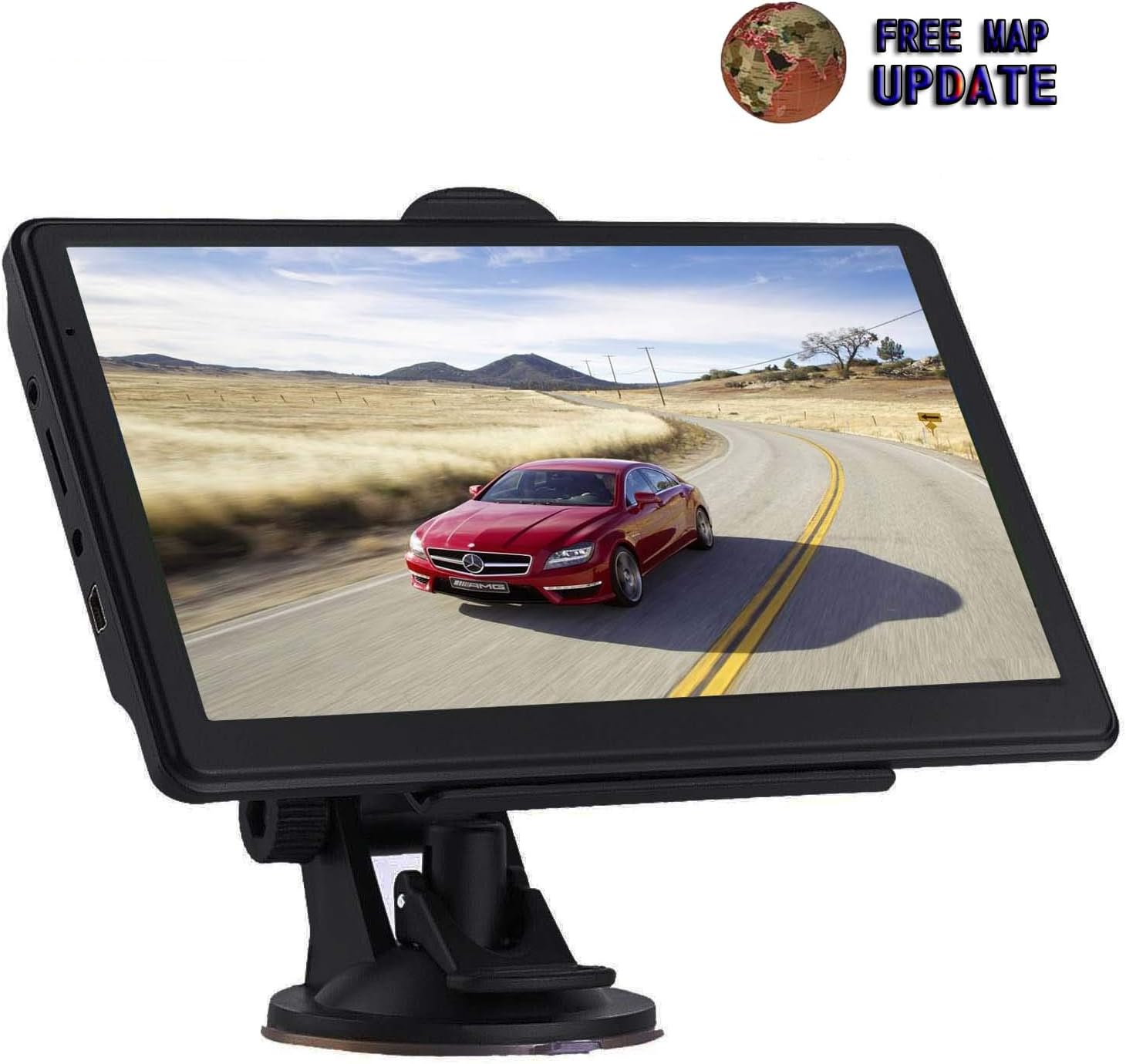 GPS Navigation for car 7-inch HD Display 256MB-8GB Real Voice Broadcast Route Loading North America Map Contains (United…