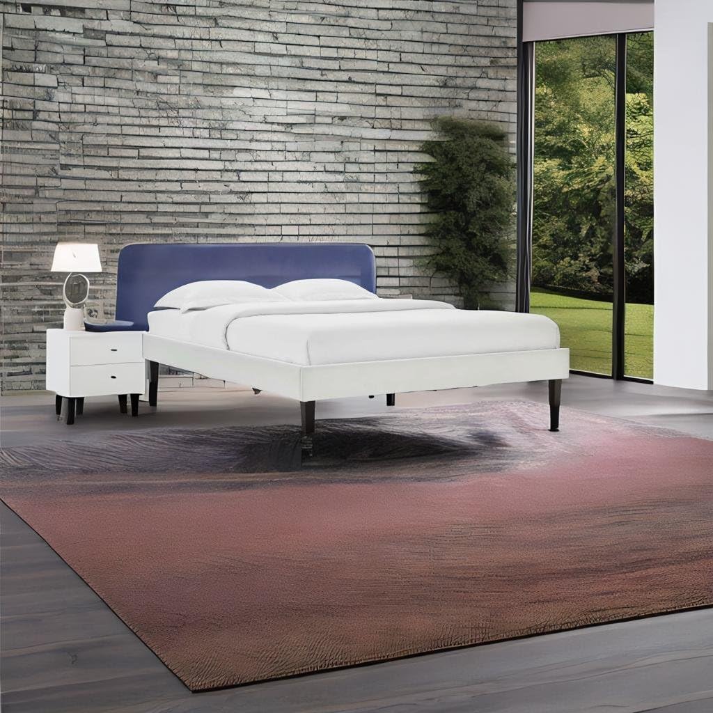 Ergode Lavish Reign Performance Velvet Twin Platform Bed Frame - Stain-Resistant, Textured Design