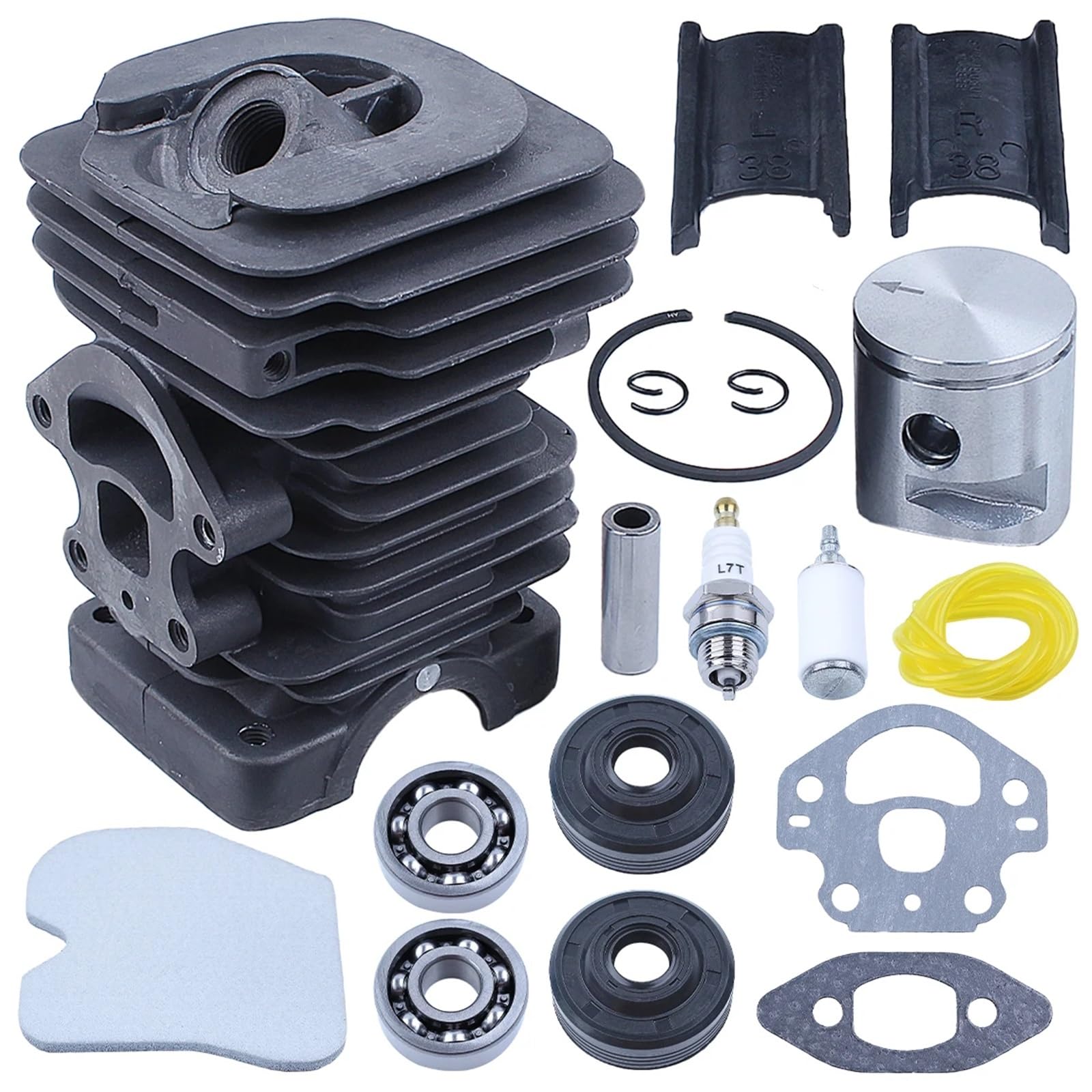 Kit de bujías de cojinete de cigüeñal y pistón de cilindro de 39 mm apto for motosierras h-u-s-q-v-a-r-n=a 240 240E 235E 235 236 236E