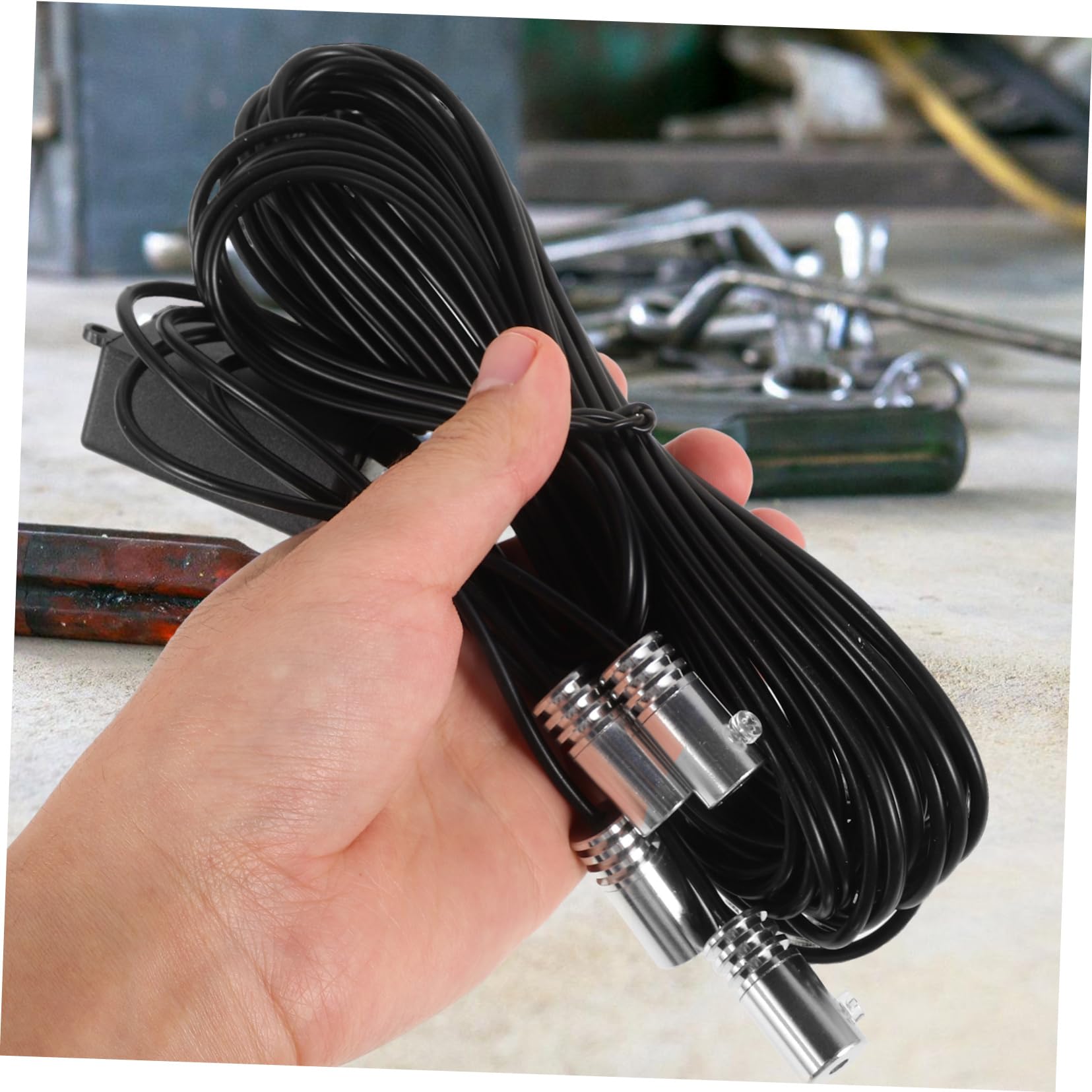 Luz de Fibra para Coche 6m Blanco 1 Juego 1 en 4 Vías