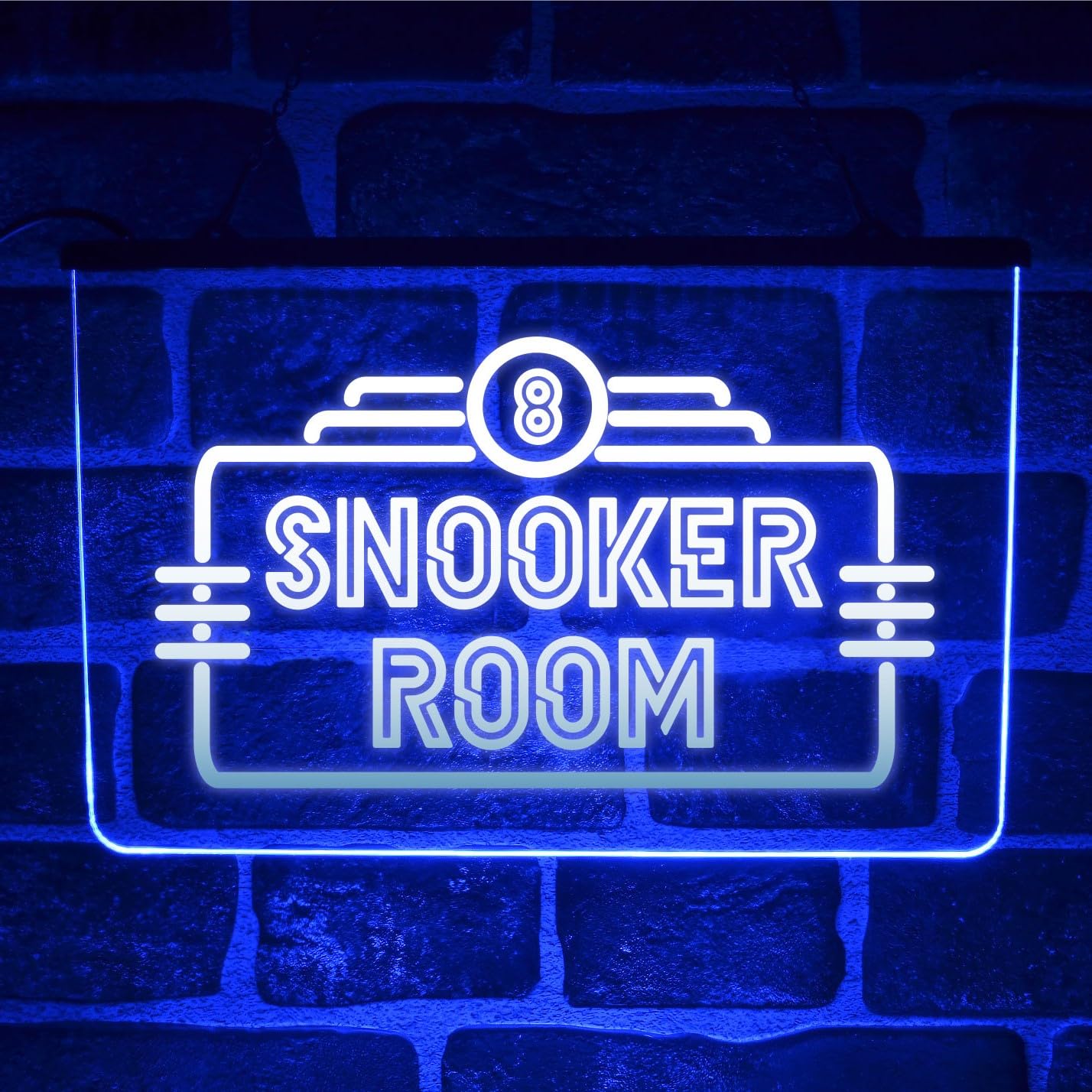 Paint The Town Led Blue Snooker Room Led Neon Light Sign | Multicolour 8 Ball Billiards Club Game Usb Lit Up Wall Display Décor