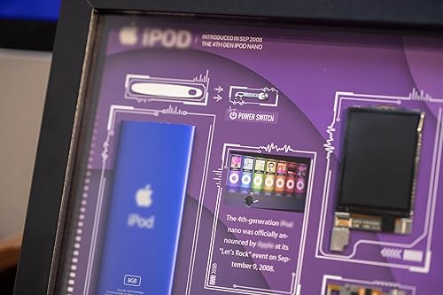 Miniatura 4 de Disassembled iPod Nano 4th Generation Art With Frame, Deconstructed iPod Nano 4 Teardown, Apple Fan Gift, Cool Wall Decor, Unique Home Decor