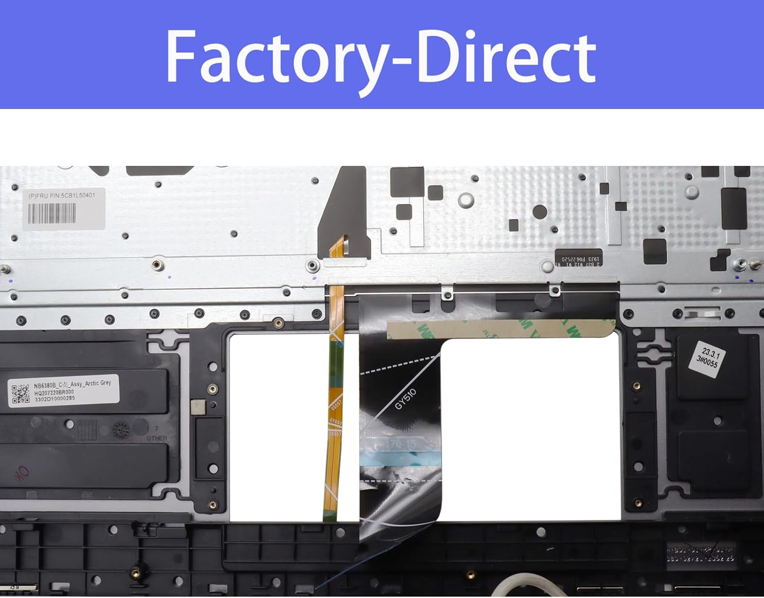 5CB1L50401 Replacement for Lenovo Yoga 716ARP8 Laptop Upper Top Cover Case Palmrest Backlit US Keyboard Assembly Part