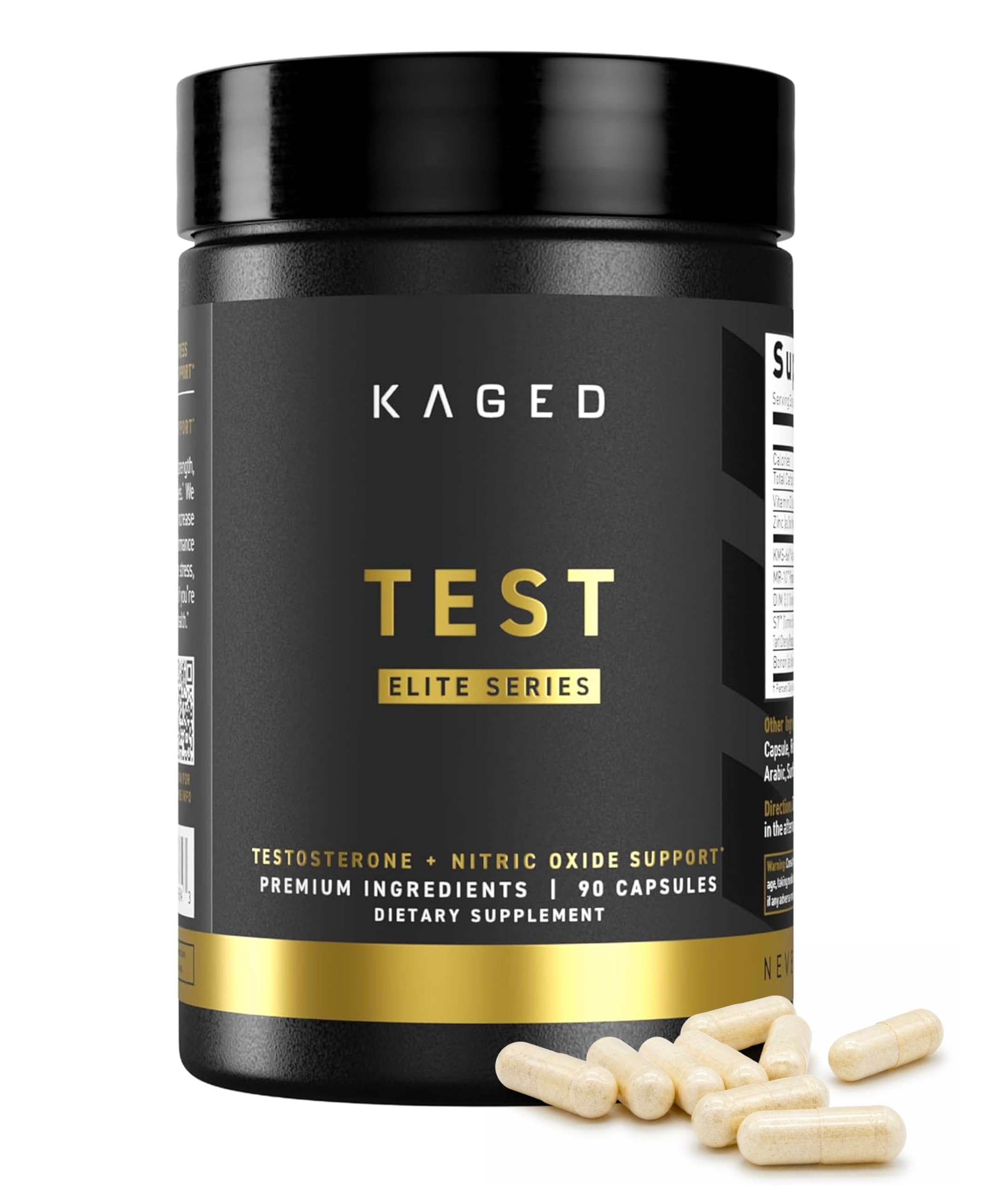 Kaged Test Elite Capsules | Unflavored | 30 Servings