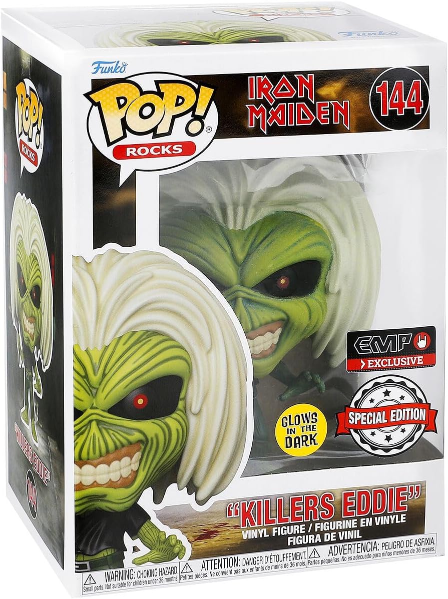 Funko Pop! Rocks: Iron Maiden - Killers - Glow in The Dark - Collectible Vinyl Figure - Gift Idea - Official Products - Toys for Kids and Adults - Music Fans