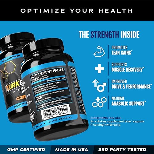 Miniatura 4 de eFlow Nutrition Suplemento de turkesterona para hombres máxima pureza + ciclodextrina para alta absorción, aumenta la resistencia, el crecimiento