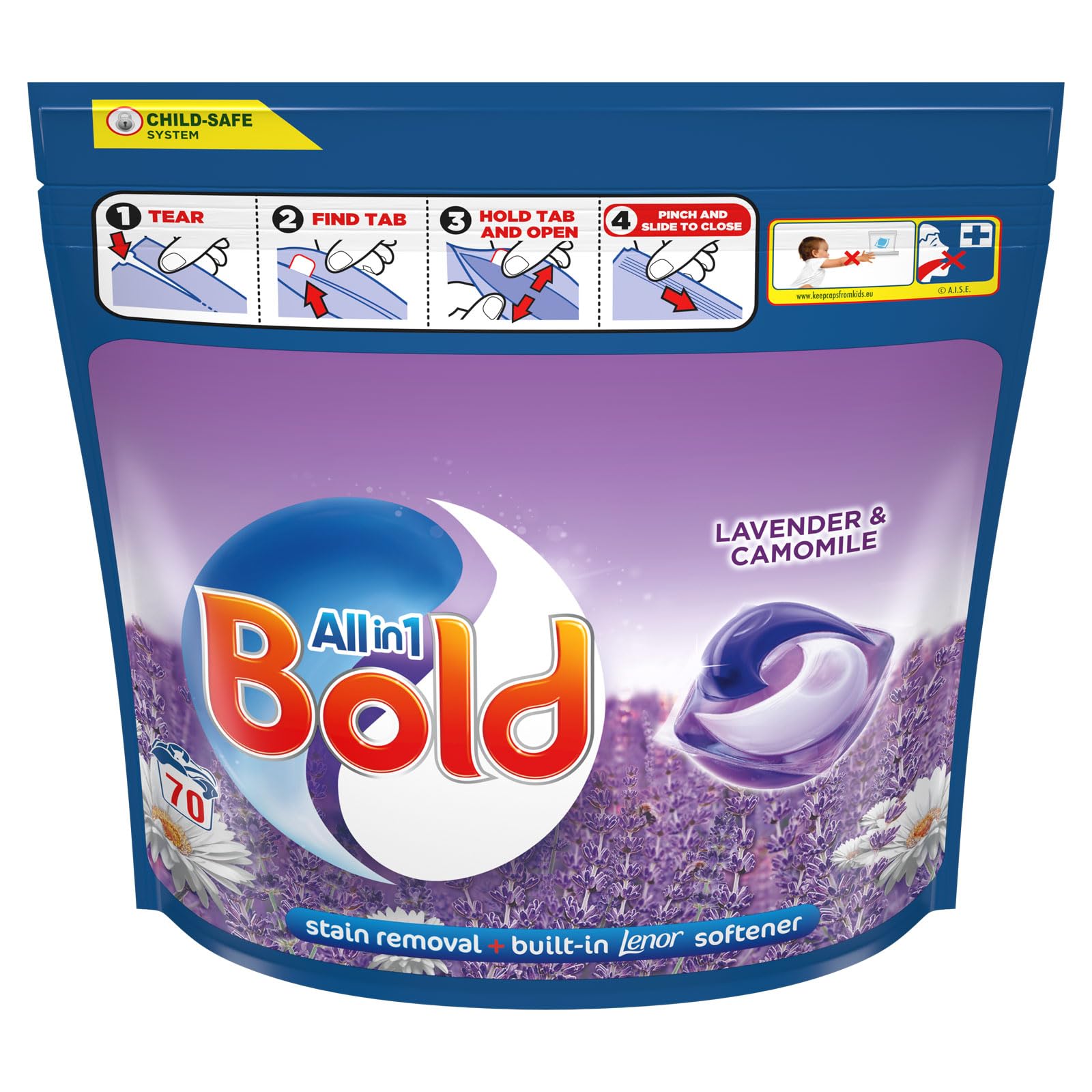 Bold Lavender Pods Washing Liquid Capsules 85 Washes, And Camomile