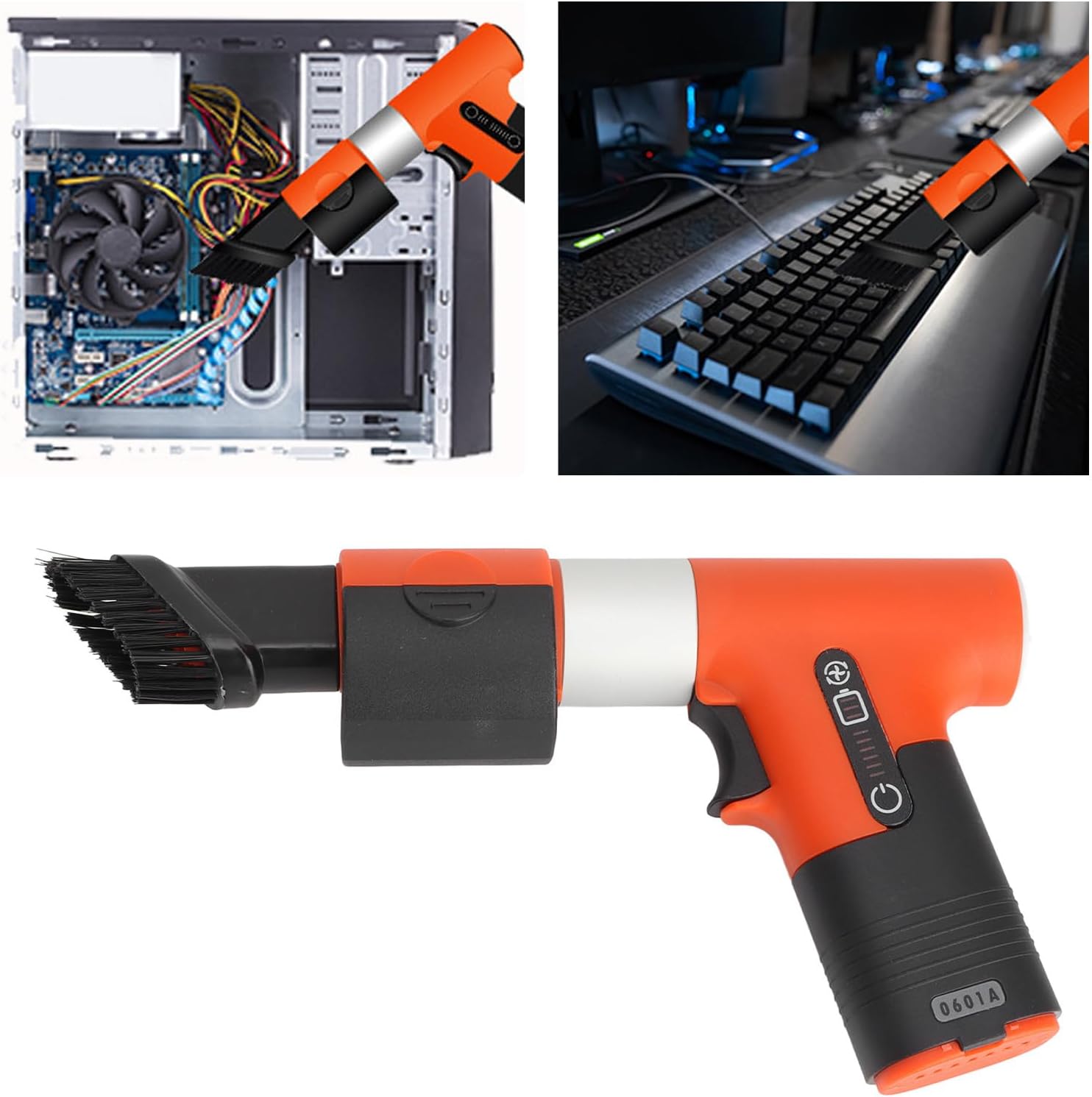 Compressed Air Duster, Mini Turbo Fan Air Blower Violent 120000rpm Portable Electric Turbine Fan Brushless Motor 50m s Industrial Duct Jet Dry Electric Air Duster Turbine Jet Fan Orange