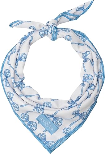 Miniatura 10 de Lucy & Co. Bandana con lazos de ballet, bandana duradera y cómoda para perro, lavable a máquina, accesorio de diseñador para cachorros, pequeños
