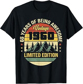 My Generation Gifts Vintage Limited Edition MT 1960 - 65th Birthday Gift for Men T-Shirt